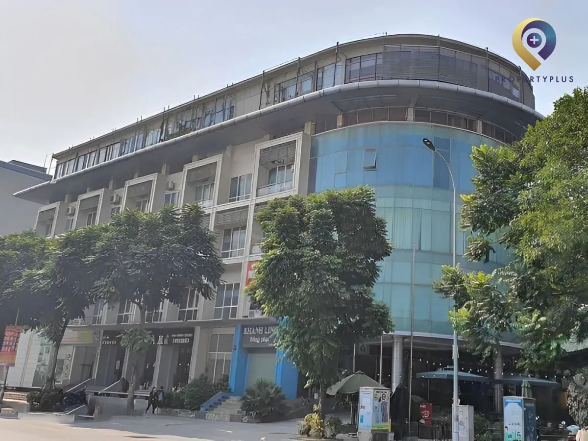 Toàn cảnh tòa nhà MHDI-Building nhìn từ góc đường tại Thanh Xuân, Hà Nội.